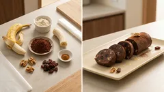 焼かずに完成：バナナ×おからのやわらかチョコサラミ、混ぜて冷やすだけ