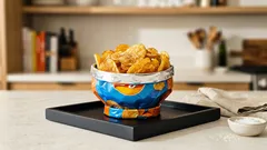 ポテトチップスの袋がそのまま器に：取りやすくてこぼれにくい“ボウル化”のやり方