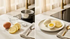 ゆで卵の殻むきがラクに？鍋にレモンを入れて試す、つるんと仕上げるコツ