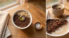 「食べられる植木鉢プリン」豆乳葛でもっちり、フレーク“土”で簡単ヴィーガンおやつ