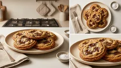 有塩バターで甘さが締まる、定番チョコチップクッキーの作り方（刻みチョコ40:60）