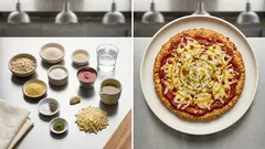 オートミールでミニピザ風—こねて焼くだけ、軽食にちょうどいい1枚