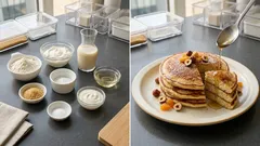 豆乳ヨーグルト×ナッツミルクでふんわり：冷凍ストックできる素朴パンケーキ