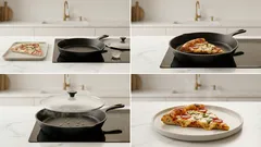 冷めたピザが復活:フライパン+水数滴で「底カリ・上とろ」温め直し