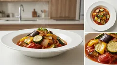 切って炒めて煮るだけ：夏野菜のラタトゥイユ、作り置きで味がなじむ
