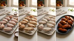 揚げないバッファローウィング:一晩ドライブラインで皮パリッ、オーブンで簡単