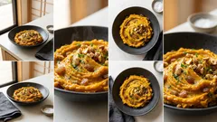 冷凍かぼちゃで混ぜるだけ：豆乳マヨとレーズン＆ナッツのやさしいかぼちゃサラダ