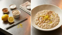 いつものオートミールがホテル風に：仕上げにレモンゼストをひとつまみ