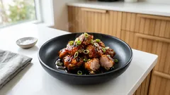 冷凍チキンバイトがごちそうに:タイのスイートチリで照りっと焼くだけ簡単おかず