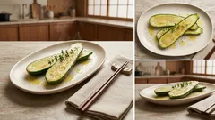 切ってレンジで3分:ズッキーニがとろっと甘い、レモンオリーブの簡単副菜