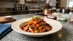 もちもちトッポギが主役—OMNIミンチで作る、ピリ辛コチュジャンだれの満足おかずレシピ