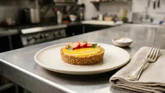 焼かないヴィーガンカスタードタルト—卵・牛乳なしでもコクしっかり、米粉でなめらか