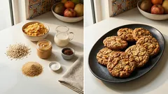 ポリ袋で混ぜて焼くだけ：ざくざくオートミールコーヒークッキーの簡単レシピ